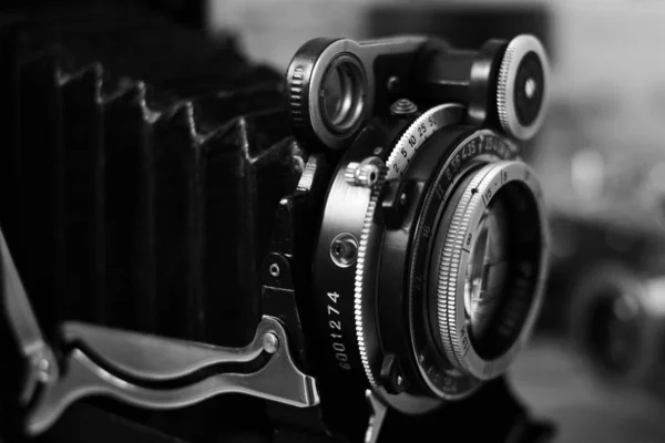 Vintage Lens Een Oude Afstandszoeker Camera — Stockfoto