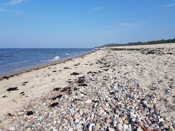 Sandy Shore Blue Baltic Sea — Stock Photo, Image