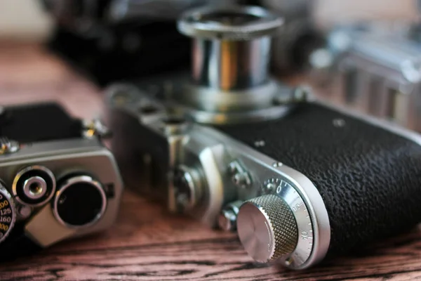 Vintage Film Camera Control Knobs — Stock Photo, Image