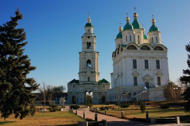 Astrakhan Kremlin 'deki Hıristiyan Ortodoks Katedrali