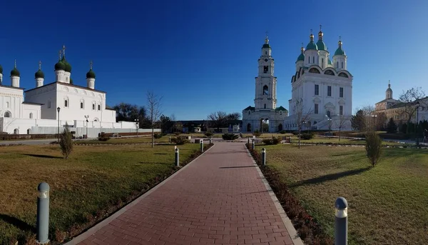 Христианский Православный Собор Астраханском Кремле — стоковое фото