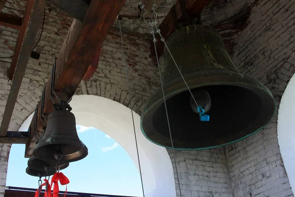 Large church bells in an Orthodox bell tower