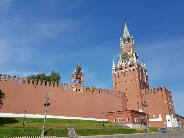 Moskva Kremls Torn Och Mur — Stockfoto
