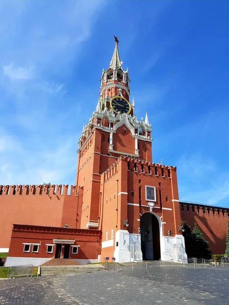 Torre Muralhas Antigo Kremlin Moscou — Fotografia de Stock