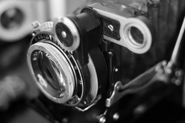 Vintage Lens Een Afstandszoeker Filmcamera — Stockfoto