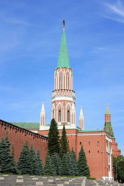 Башня Стены Московского Кремля — стоковое фото