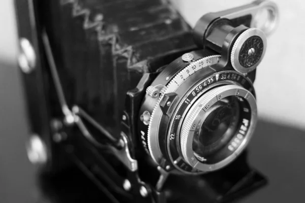 Lens Old Film Rangefinder Camera — Stock Photo, Image