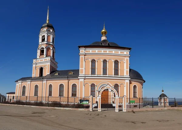 Християнська Православна Церква Тлі Синього Неба — стокове фото