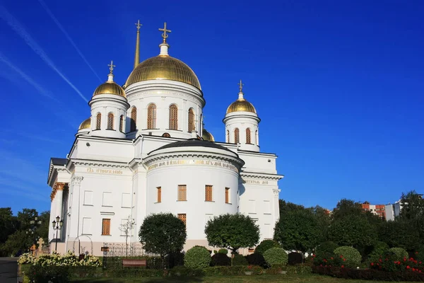 Christian Orthodox Church Background Blue Sky — Stock Photo, Image