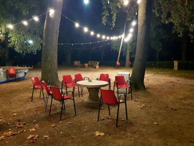 New York şehrinin gece manzarası