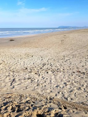 Tayland 'ın Chonburi bölgesindeki plaj ve tropikal deniz