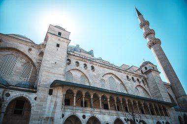 Majestic Kanuni Sultan Süleyman Camii, Istanbul, Türkiye'nin görünümünü.