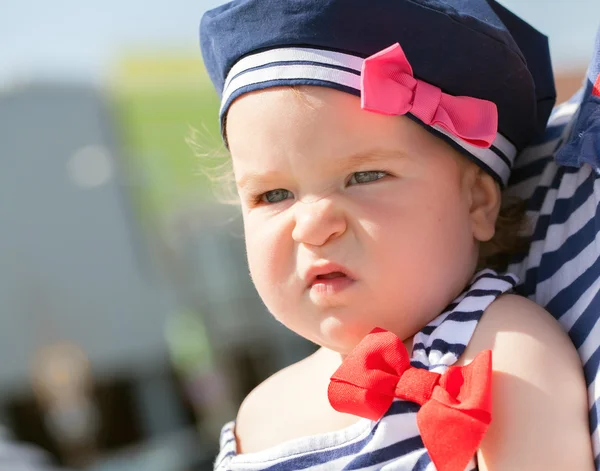 Bonito bebê menina retrato — Fotografia de Stock