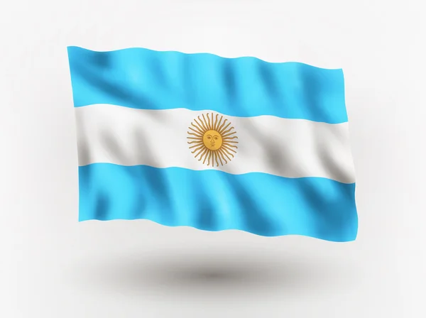 Флаг Аргентины. — стоковый вектор