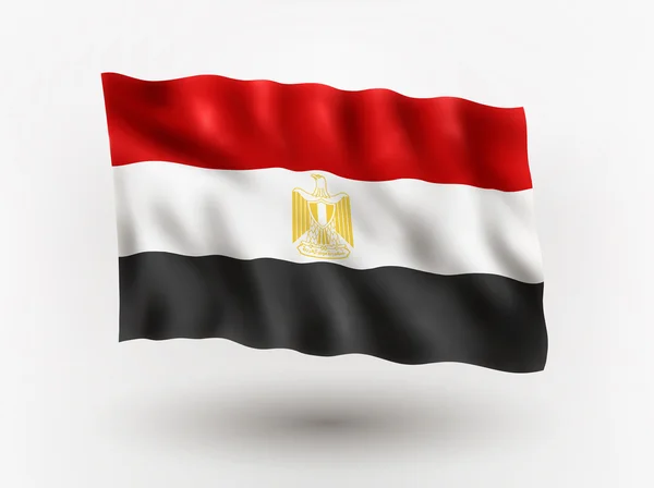 Bandeira do Egito . — Vetor de Stock