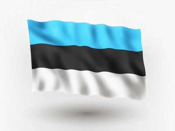 Флаг Эстонии . — стоковый вектор