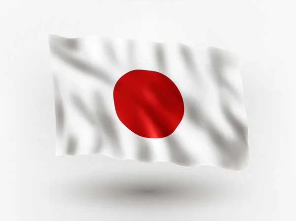 일본의 깃발. — 스톡 벡터
