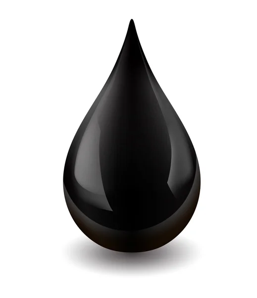 Drop of Crude Oil — Stock Vector