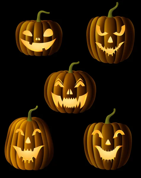 Jack O Linternas — Vector de stock