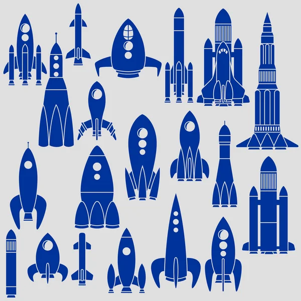 Set of Rockets — Stock Vector