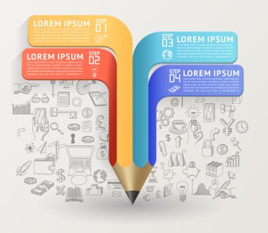 Kalem ile eğitim kavramı.