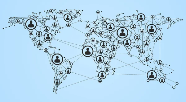 Глобальная сеть — стоковый вектор