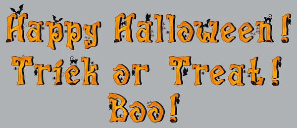 Halloween hälsningar — Stock vektor