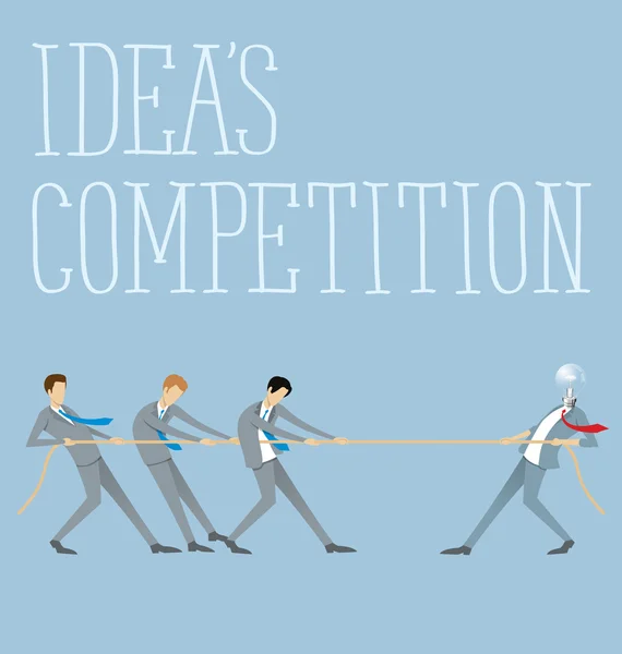 Concept van ideeën competitie — Stockvector