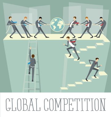 business concept global competition clipart