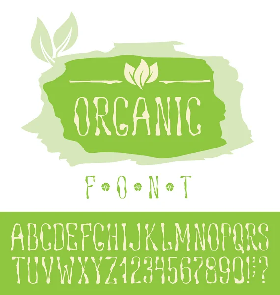 Logo met inscriptie organische — Stockvector