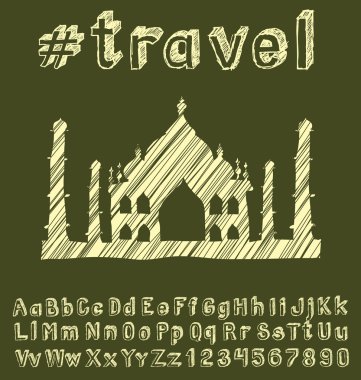 seyahat konsepti ile anıt