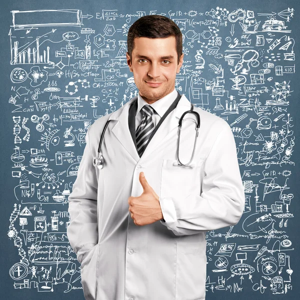 Lékař muže s stetoskop — Stock fotografie