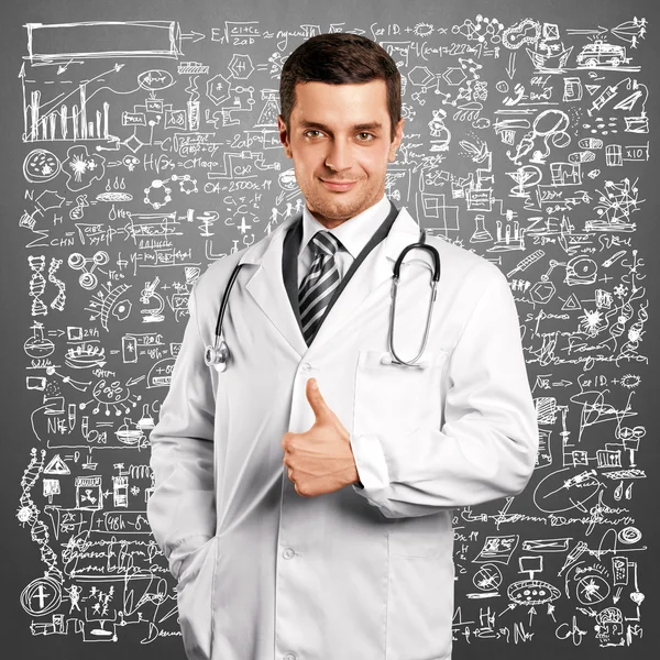 Lekarz mężczyzna z stetoskop — Zdjęcie stockowe
