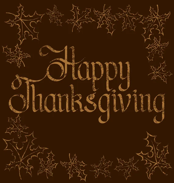 Thanks Giving text — Stock Vector