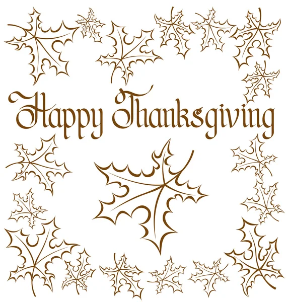 Thanks Giving text — Stock Vector