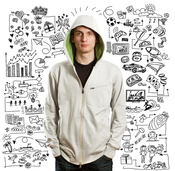 Young man life concept — Stock Photo, Image
