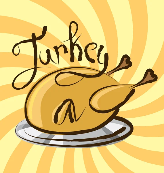 Туреччина з написом і аромат — стоковий вектор