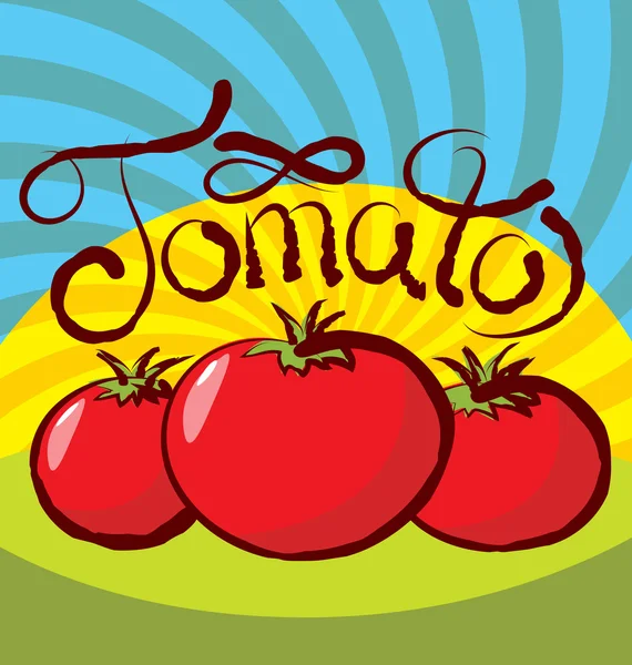 Tomates vermelhos maduros —  Vetores de Stock