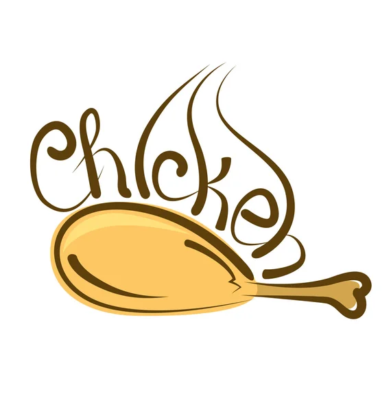 Savoureux poulet frit — Image vectorielle