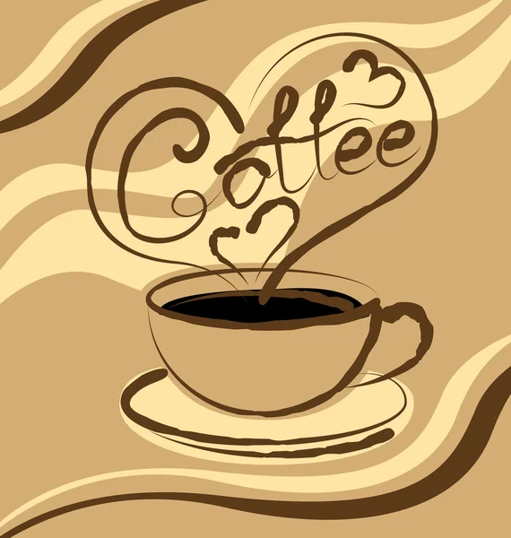 Varm kaffekopp — Stock vektor