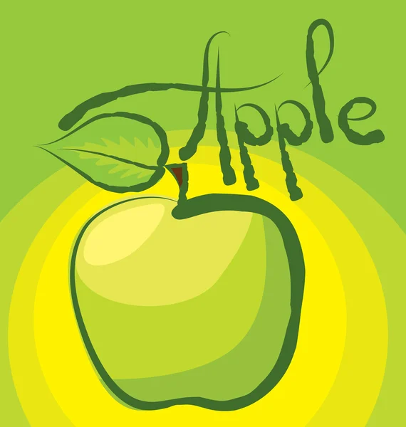 Dojrzałe jabłko — Wektor stockowy