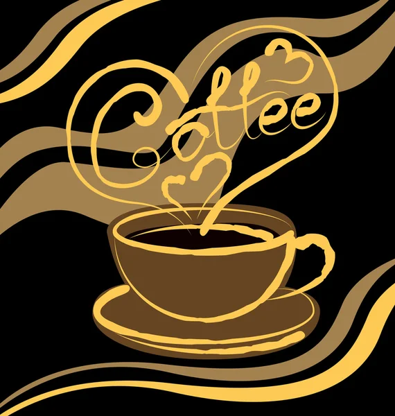 Sıcak kahve fincanı — Stok Vektör