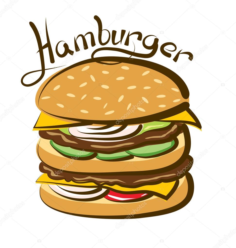 fast food hamburger