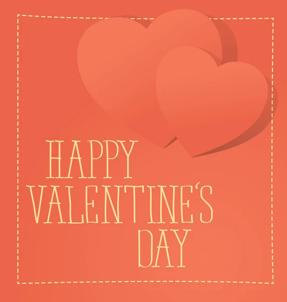 Tarjeta de felicitación día de San Valentín — Vector de stock