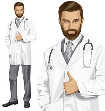 Doktor adam stetoskop ile