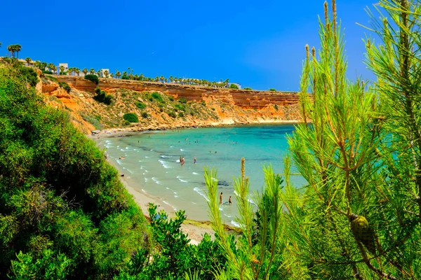 Zdjęcia Hiszpanii Morze Plaże Krajobraz Cabo Roig Campoamor Kolorowy Letni — Zdjęcie stockowe
