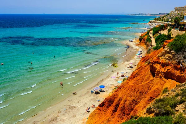 Καλοκαίρι Τοπίο Στην Ισπανία 2021 Παράκτιες Λωρίδες Αμμώδεις Παραλίες Της — Φωτογραφία Αρχείου