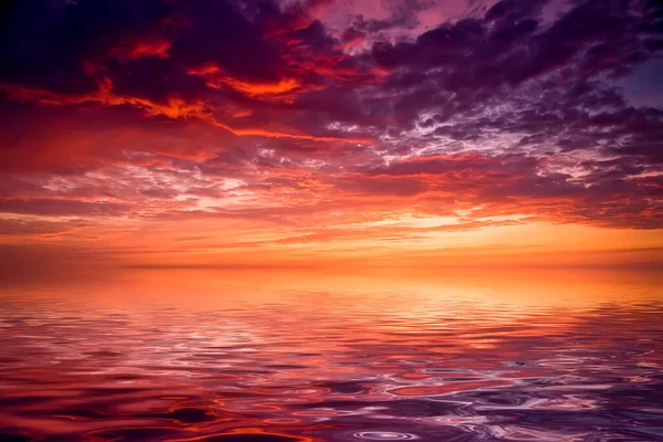 Sea sunrise, high definition photo big size — Stock Photo, Image