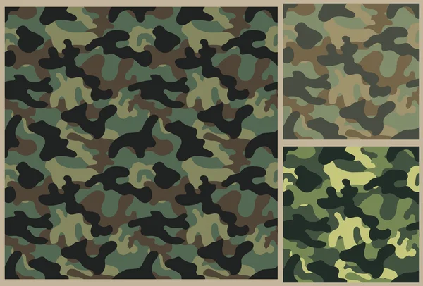 Motif kaki, texture camouflage — Image vectorielle