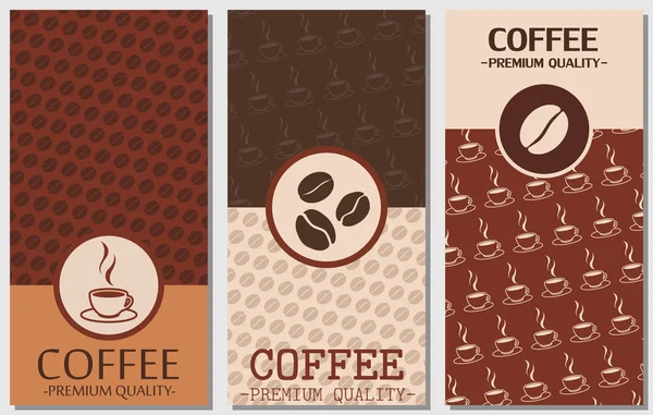 Diseño de la tarjeta de café — Vector de stock